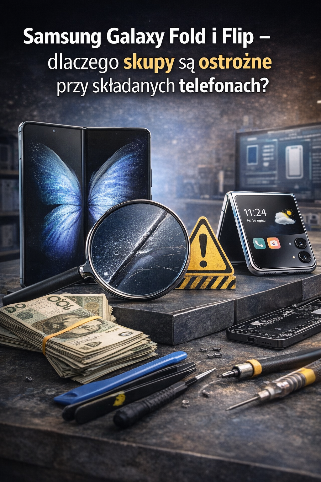 Samsung Galaxy Fold i Flip – dlaczego skupy są ostrożne przy składanych telefonach?