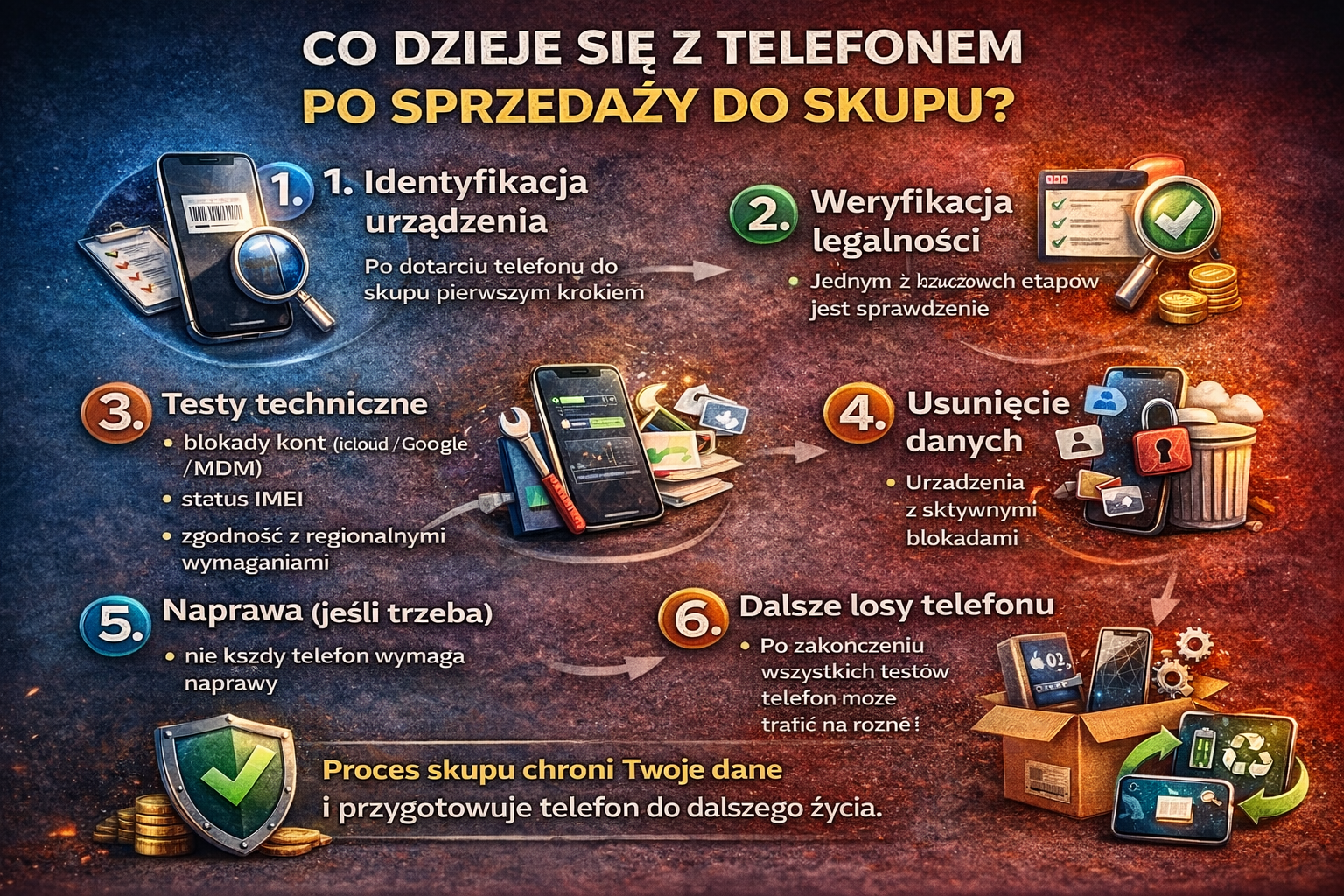 Co dzieje się z telefonem po sprzedaży do skupu?